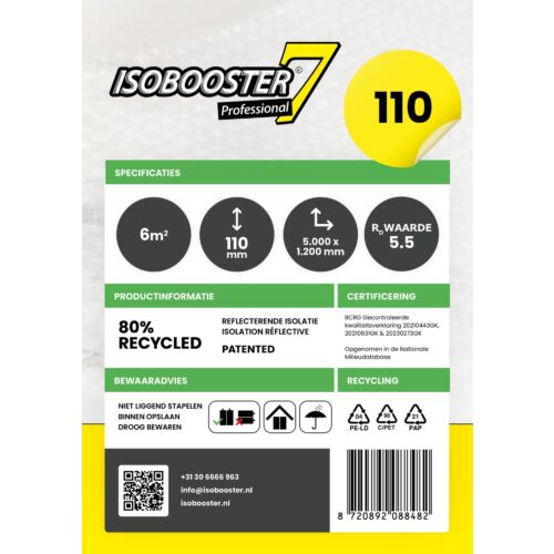 Isobooster Professional Rd 5.5 / 110mm. 5000 x 1200mm (6m2 M²)